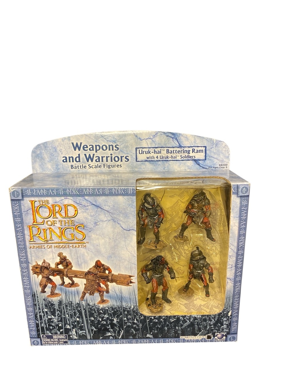 Uruk-hai Battering Ram & 4 Soldiers Action Set - Gray and Brown